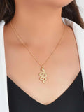 AU Post Punk Jewelry Gold Chain Snake Pendant Necklace Fashion Women
