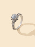 AU Local Luxury Jewelry Shiny Rhinestone Eternity Ring Wedding Party