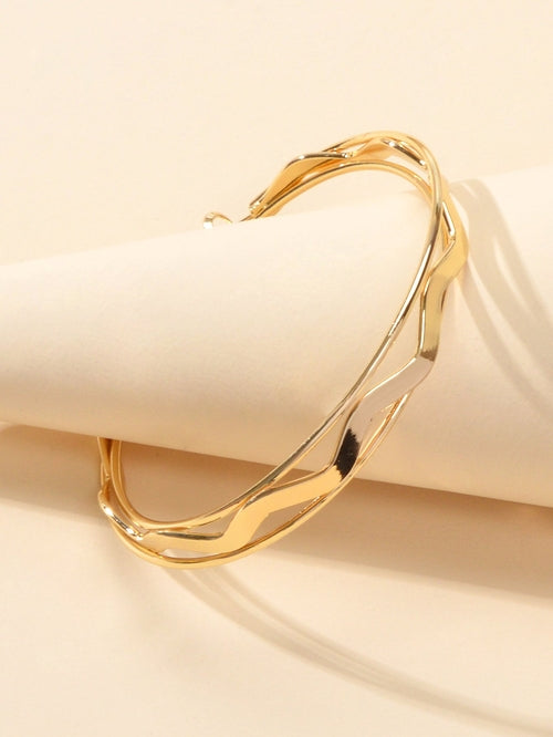 Gold Silver Geometric Statement Big Hoop Dangle Earrings Girls Party